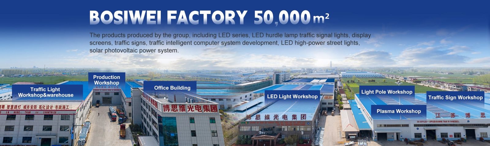BSW factory 50,000 square meter manufacturing base aerial view
